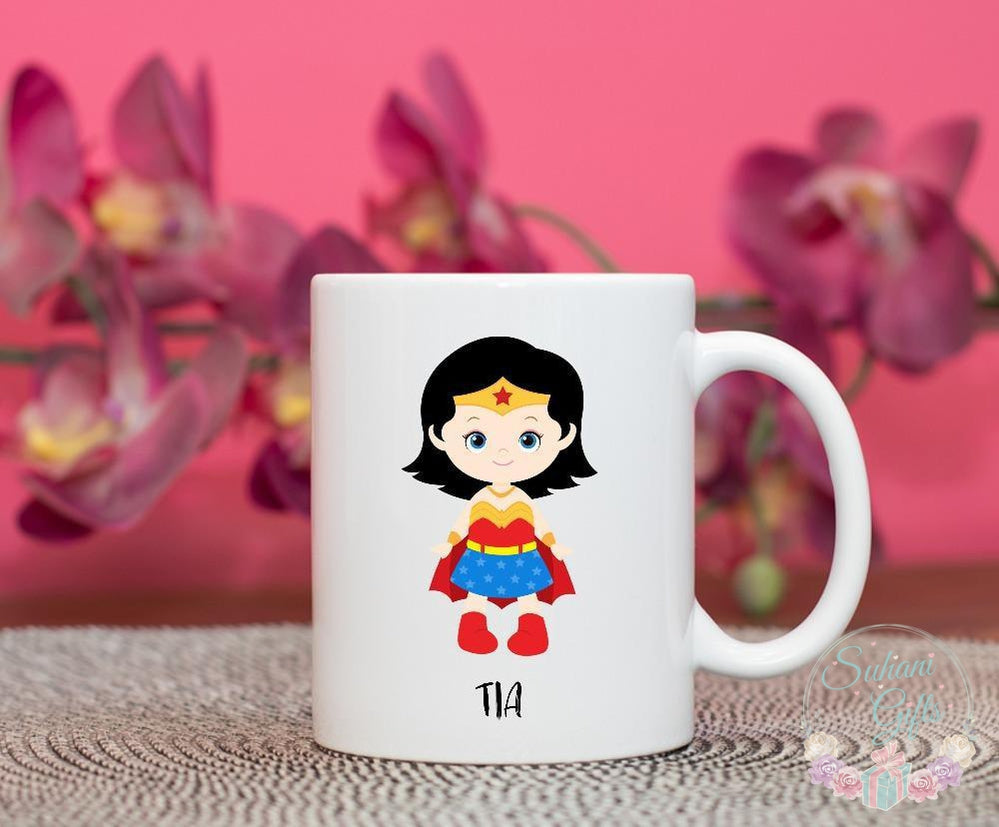 Personalised Girls Superhero Mug-Suhani Gifts
