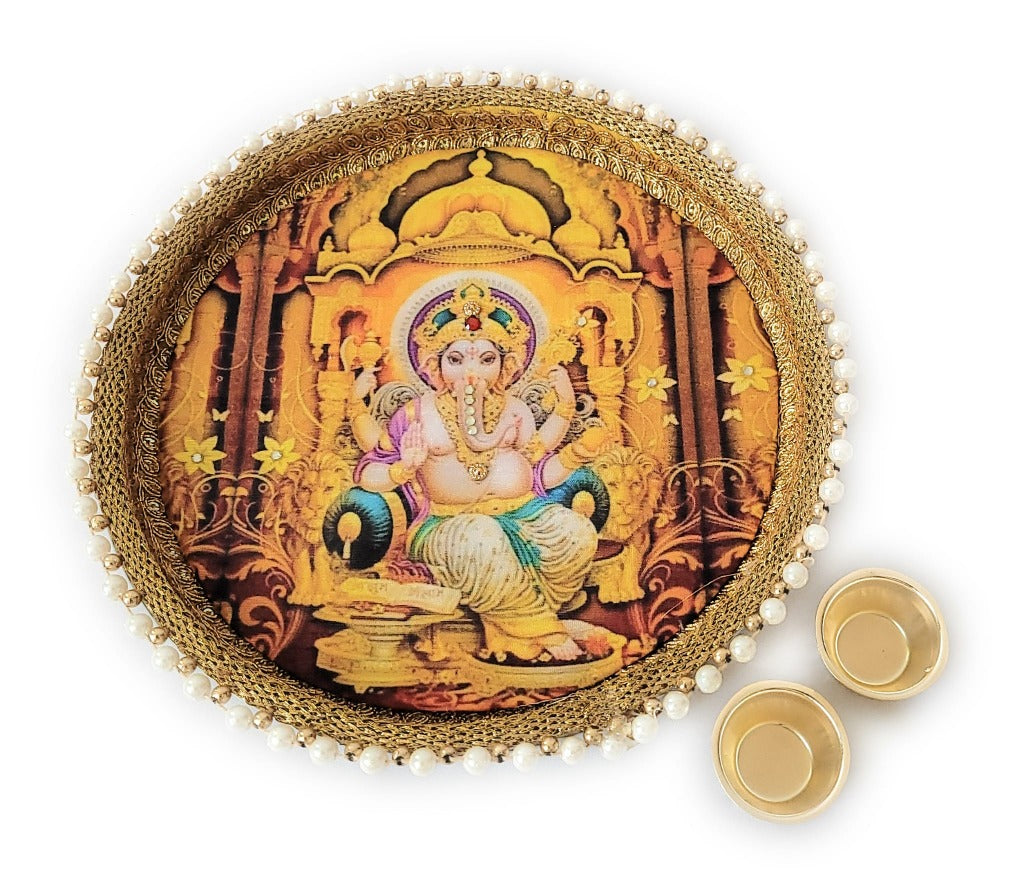 Karwa Chauth Thali, Diwali Pooja Thali, Ganesha & Other Options for Decoration
