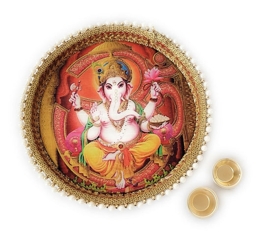 Karwa Chauth Thali, Diwali Pooja Thali, Ganesha & Other Options for Decoration